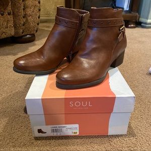 Soul Naturalizer Women's 7M Carrie, Whiskey Ankle Bootie Block Heel